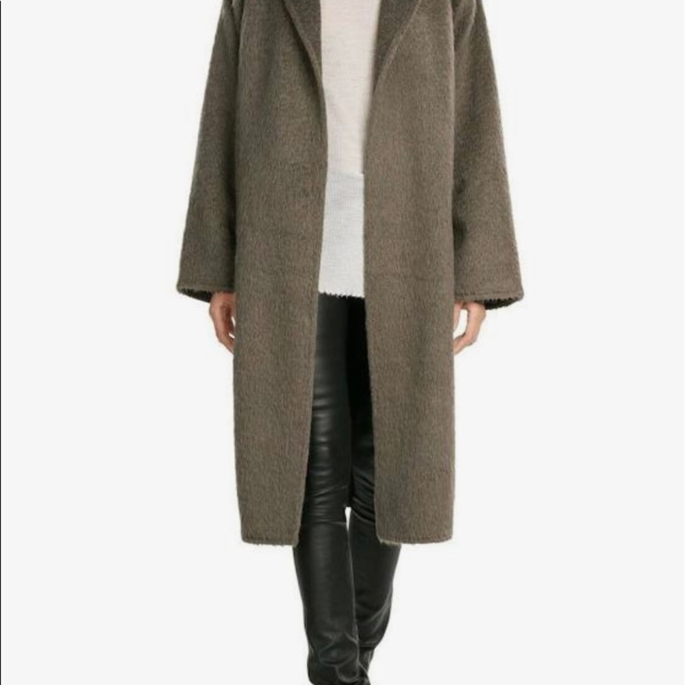 Helmut Lang Shaggy Long Coat
